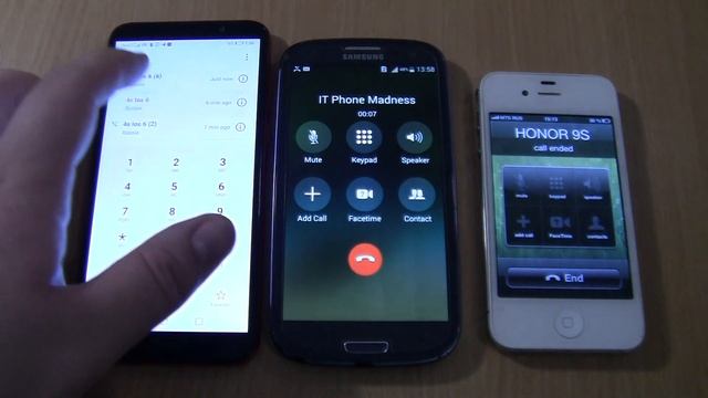 IOS Fake call on Samsung S3 +Iphone 4s ios 6 +HONOR Incoming call at the Same Time смотреть онлайн