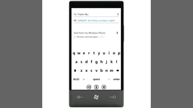 Windows Phone 7 Outlook Demo смотреть онлайн