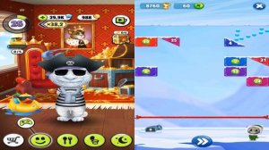 My Talking Tom 10 vs My Talking Tom 2 | Android Gameplay New Update #5 (Two Screens)