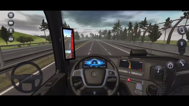 Truck Simulator : Ultimate 🚚🚛 Red Mercedes Benz Truck Driving On The Highway Android iOS Gameplay смотреть онлайн