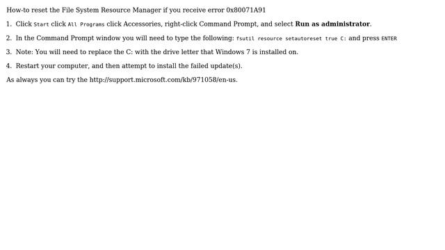Windows 7 - Windows Update failing - Error code 80071A91 (4 Solutions!!) смотреть онлайн