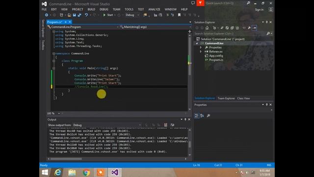 How to Create Console Application (CLI C#) in Visual Studio Priting Basics - Ashfaq Ali Zardari смотреть онлайн