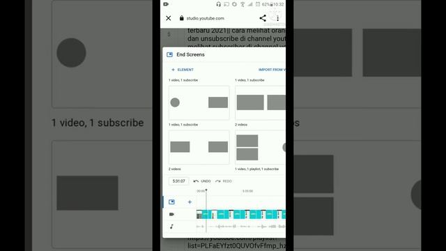 cara membuat end screen youtube 2021|| cara menambahkan layar akhir video youtube 2021 #endscreen смотреть онлайн