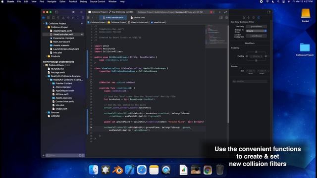 How to use RealityKit Collisions Swift Package смотреть онлайн