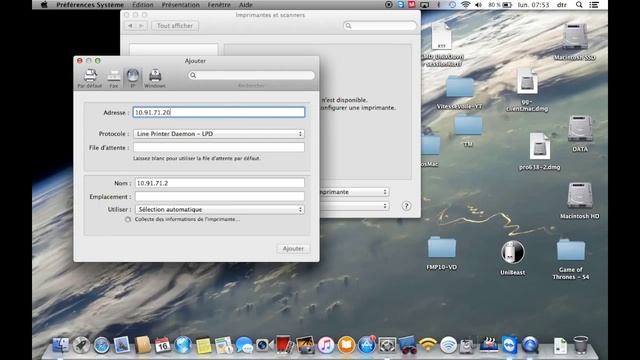 Configurer une imprimante ip sur Mac смотреть онлайн
