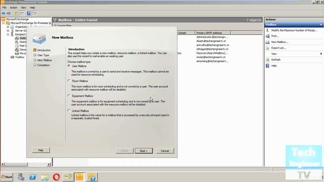 Create Room Mailbox in Exchange Server 2010 смотреть онлайн