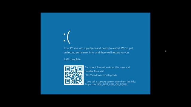Windows 10 11 BSOD IRQL Not Less or Equal error codes смотреть онлайн
