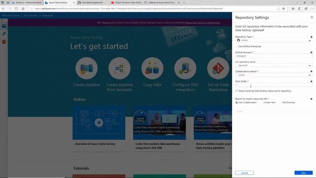 GCast 57: Azure Data Factory GitHub Deployment смотреть онлайн