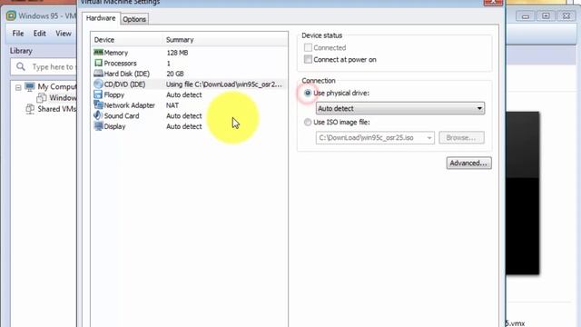 how to install windows 95 on vmware Workstation 11 смотреть онлайн