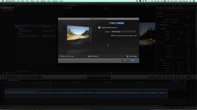 Final Cut Pro X: Export an Image Sequence of JPEGs, TIFFs or PNGs смотреть онлайн