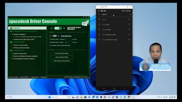 How to use your phone as second Monitor Spacedesk - Tagalog смотреть онлайн