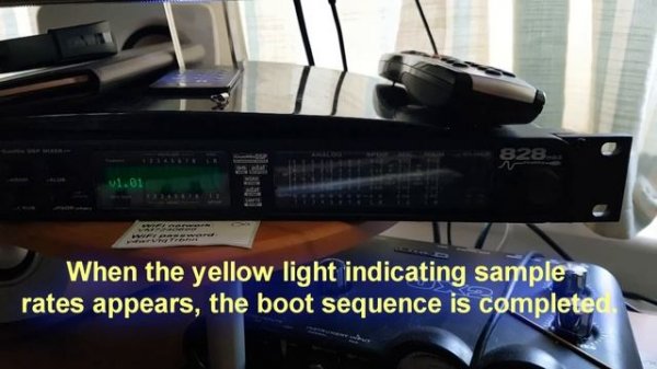 Motu 828 mk II firewire, verification of communication with PC