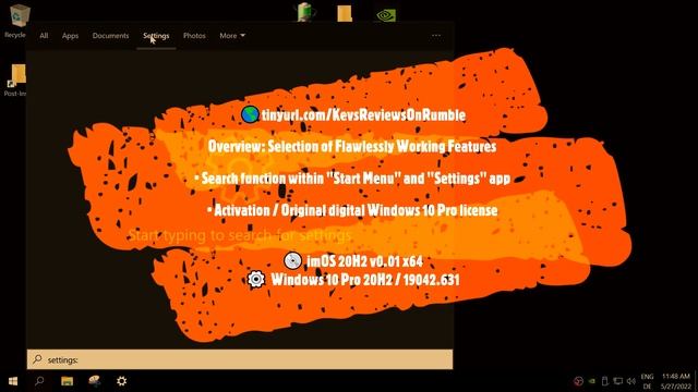 💿 ImOS 20H2 V0.01 X64 By 👷 Arl1ne & 👷 Kent / Windows 10 Pro 20H2 (19042.631) | ★ KEV'S REVIEWS ★
