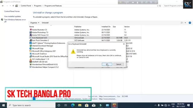 How To Uninstall Avro Keyboard in Windows 10 || Avro keyboard Problem смотреть онлайн