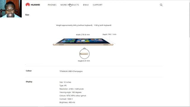 Huawei MateBook E:Full Specs смотреть онлайн