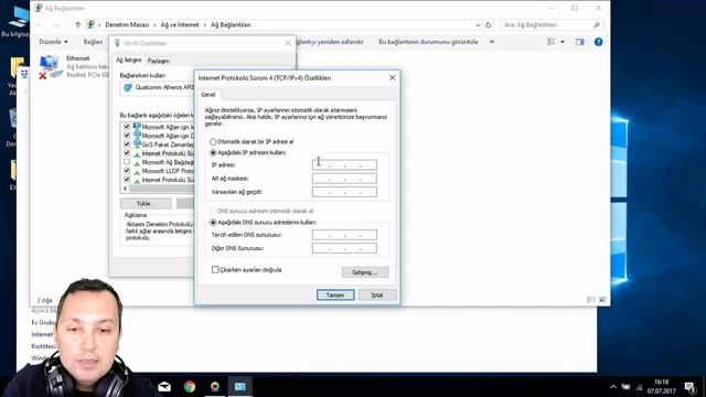 Windows 10 IP adresi nasıl değiştirilir. смотреть онлайн