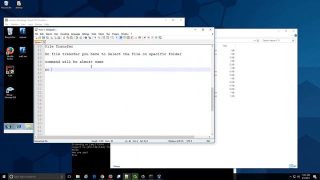 How to use NetCat chat server, file transfer, windows operating system hack | Cyberops смотреть онлайн