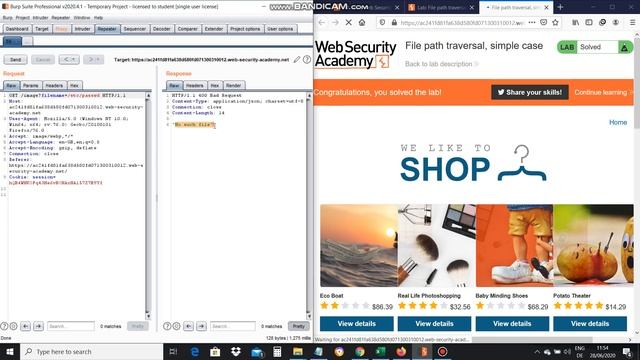 File path traversal, simple case (Solution) смотреть онлайн