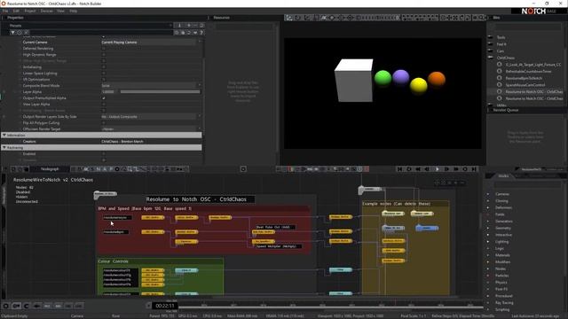 Resolume To Notch Osc Commands using a Compiled Wire effect. смотреть онлайн