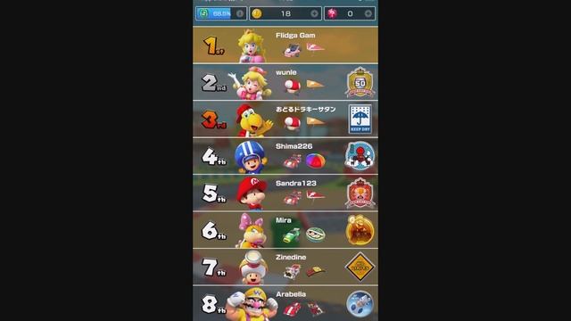 Mario Kart Tour - New Exploration Tour 150 cc Toad Cup (iOS,Android) смотреть онлайн