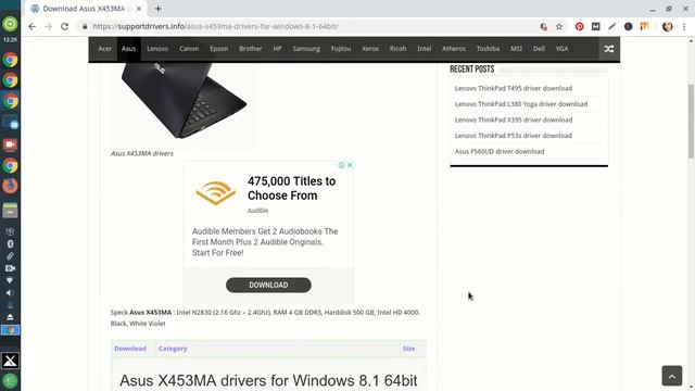 Asus X453MA driver смотреть онлайн