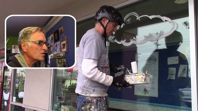 WINDOW PAINTING TUTORIAL #78 Painting a Rain Cloud смотреть онлайн