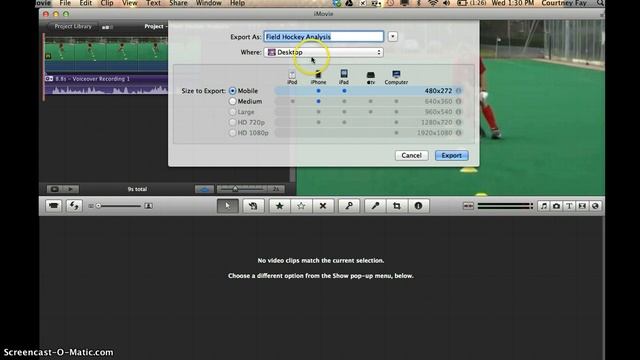 Exporting a Movie from iMovie смотреть онлайн