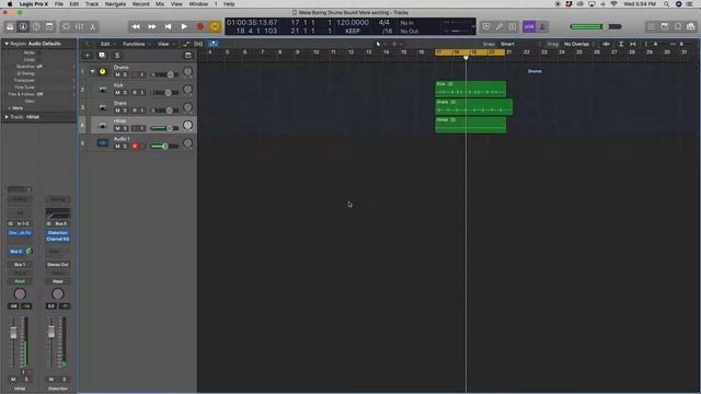 Logic Pro X: Make Drums Sound Better (Tips and Tutorial) смотреть онлайн