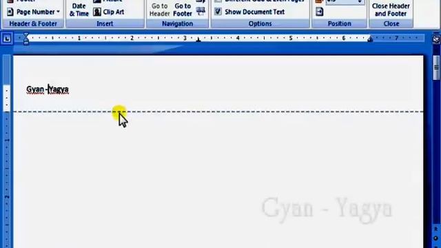 MS Word 2007 Tutorial in Hindi / Urdu : Inserting Header, Footer & Page Numbers - 7 смотреть онлайн