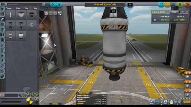 KSP Tutorial 2 - VAB, costruzione del primo razzo e Kerbal personale смотреть онлайн