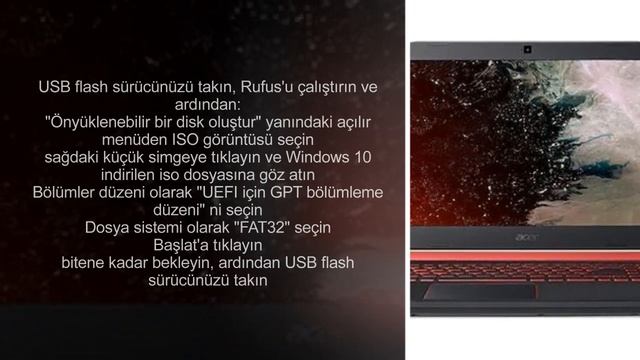 Acer Nitro 5 notebook Windows kurulumu Nasıl yapılır ? Uefi Bios ayarları ve kurulum başlatma смотреть онлайн