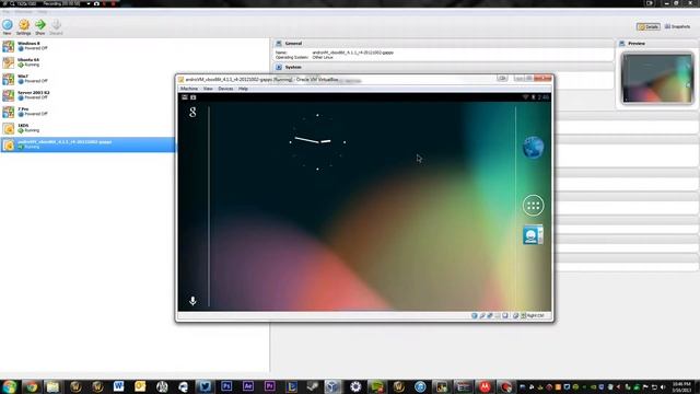 Android 4.1.1 in VirtualBox, Demo. смотреть онлайн