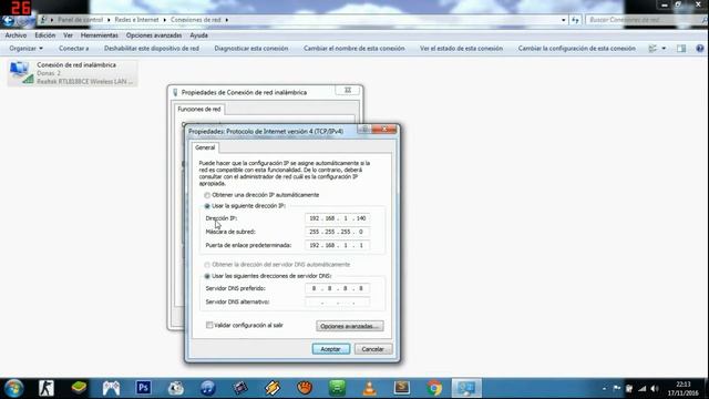 Como cambiar dirección IP en Windows 7 смотреть онлайн