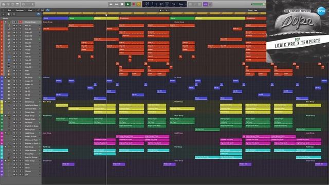 Pop Logic Pro X Template Dope  #logicproxtemplate #logicprox #logicpro