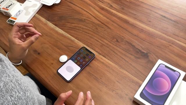 Purple iPhone 12 Unboxing & Fun w/ AirTags! смотреть онлайн