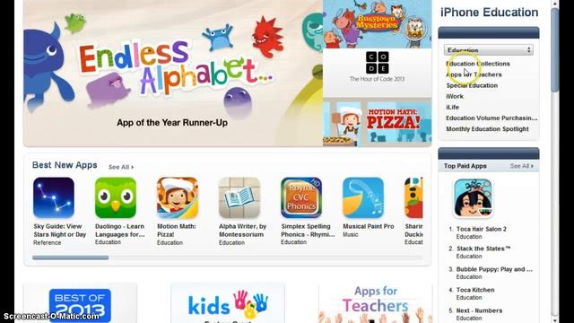 iTunes App Store: Searching for Interactive Learning Materials смотреть онлайн