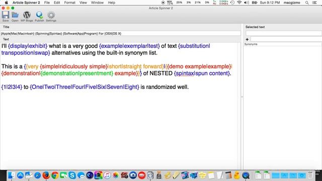 Handy Content Spinner For Mac OSX : Text Rewriting App смотреть онлайн