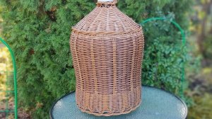 Чехол из ротанга на бутыль