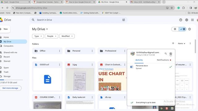 Sync folder in your PC to Google Drive | How to Sync Google Drive смотреть онлайн