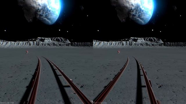 Virtual Reality Roller Coaster on the Moon смотреть онлайн