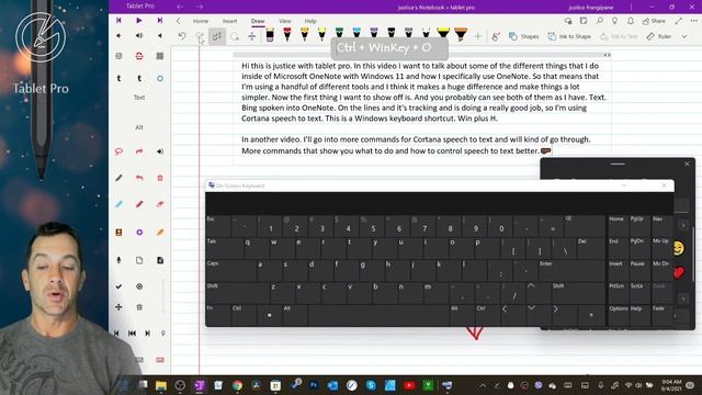 Tablet Pro on OneNote in Windows 11 with a stylus on a Microsoft Surface Pro LIKE a BOSS! смотреть онлайн
