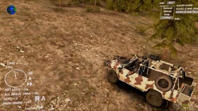 SPINTIRES™ LAND ROVER DEFENDER MILITARY with Graphical Essentials Mod v5.1 HD смотреть онлайн