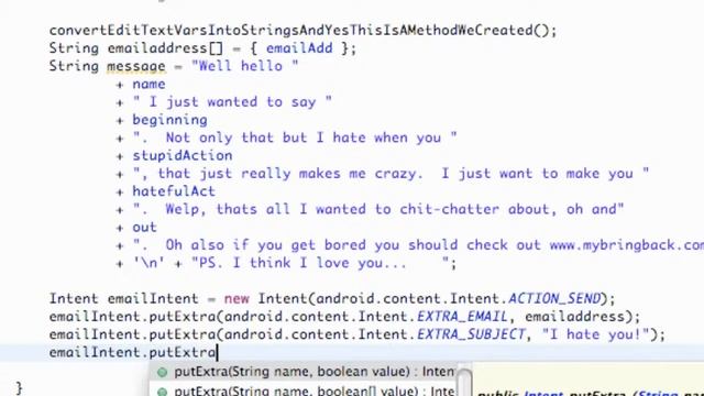 Android Application Development Tutorial 37 PutExtra method for an Email Intent смотреть онлайн