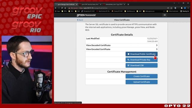How to create a default self-signed certificate for groov EPIC & groov RIO: Part 1 смотреть онлайн