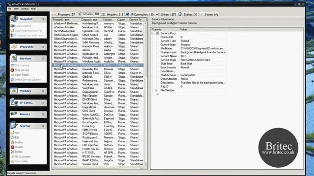 See What Processes, Services, and Drivers are Running on Your PC by Britec смотреть онлайн