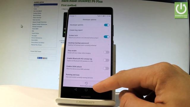 How to Restore Developer Options in HUAWEI P9 Plus - Reset Developer |HardReset.Info смотреть онлайн