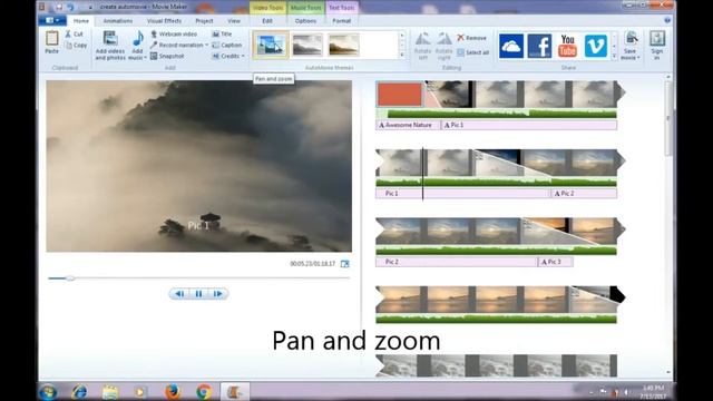 Windows Live Movie Maker - Using AutoMovie Themes смотреть онлайн