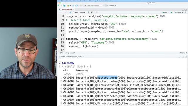 How to clean and join data from mothur with the dplyr R package (CC101) смотреть онлайн