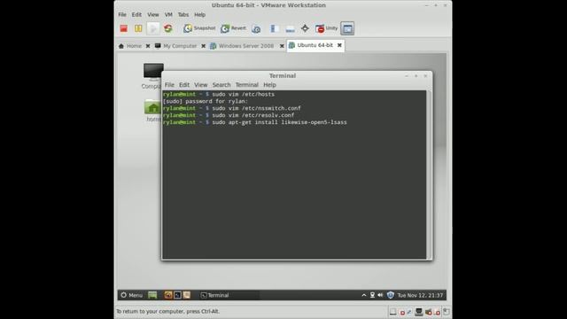 Active Directory: Authenticating Mint Linux смотреть онлайн