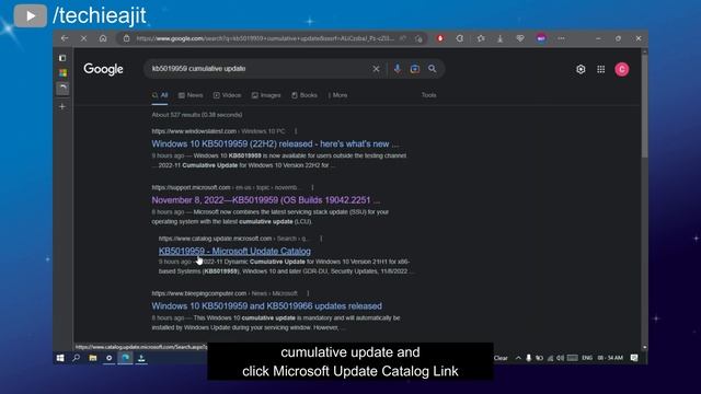 Windows 10 22H2 Cumulative Update KB5019959 Download and Install | OS Build 19045.2251 смотреть онлайн